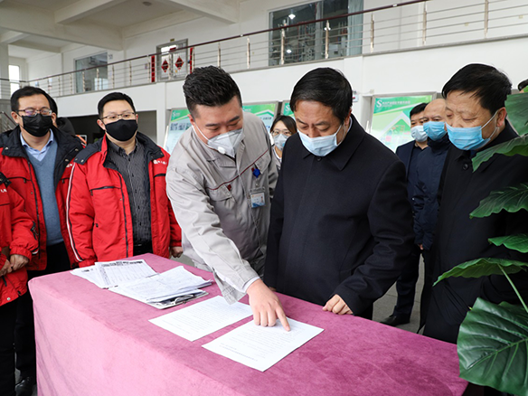 于学亨通长深刻我司查抄疫情防控和开复工出产情况